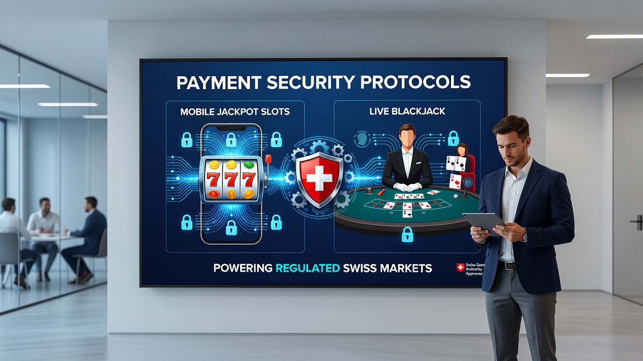 Encrypted transaction flow on Swiss live blackjack mobile app