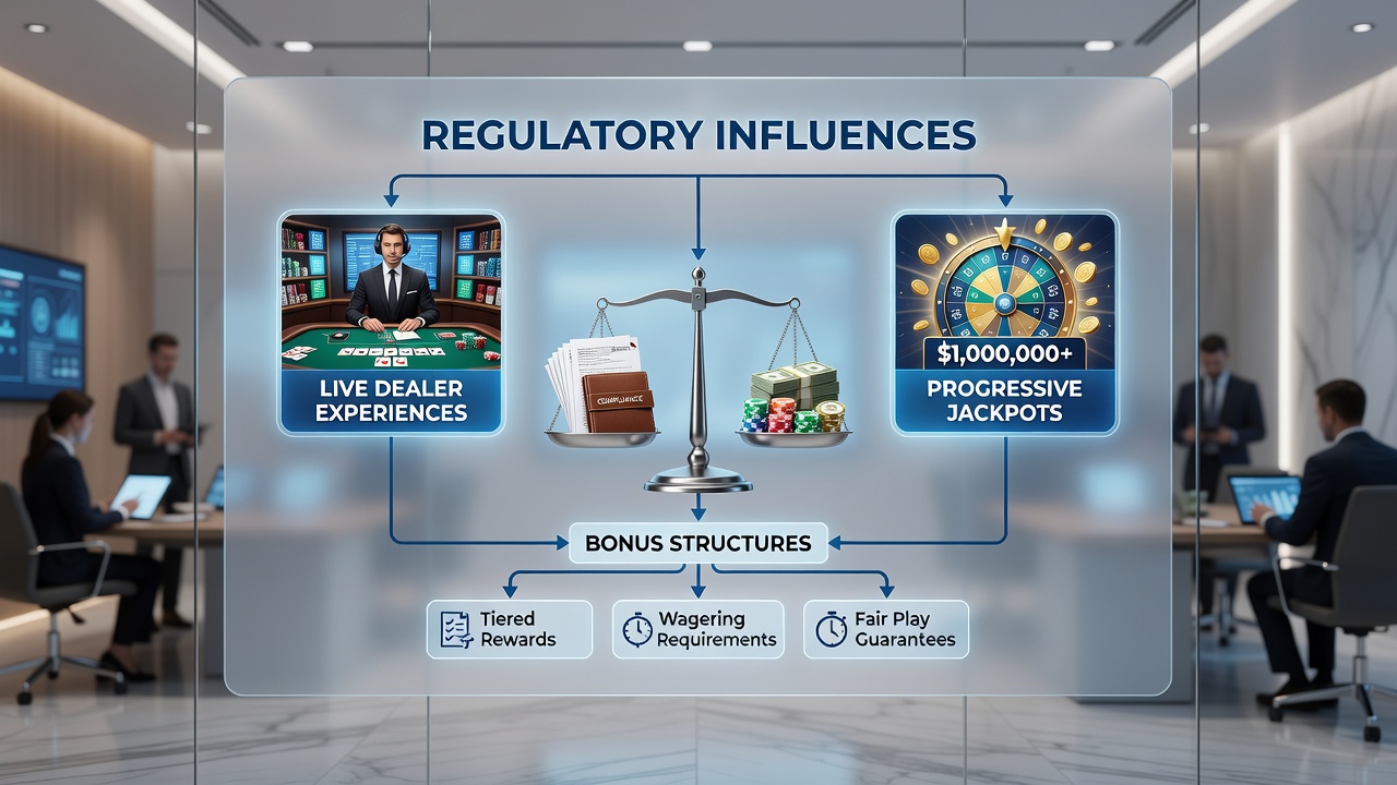 Mobile interface showing regulated bonus offers for Swiss live dealer progressive jackpot games
